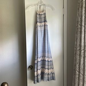 Madewell Geometric Blue and White Dress XS